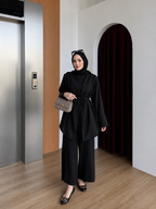 ensemble houyam 3 pieces tissu crepe